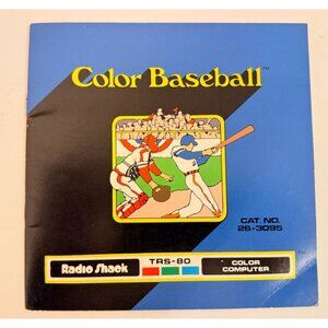 Color Baseball TRS-80 Color Computer Tandy Radio Shack MANUAL ONLY